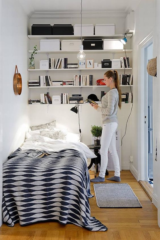 Bedroom Storage Shelves
 25 Smart Storage Ideas For Tiny Bedrooms Shelterness