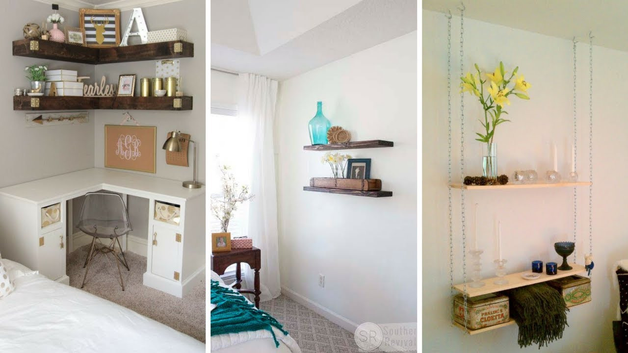 Bedroom Storage Shelves
 5 Creative Hanging Shelving Idea for Small Bedroom 💗
