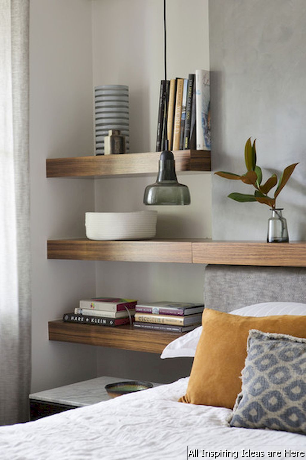 Bedroom Storage Shelves
 65 Simple Bedroom Shelves Design Ideas