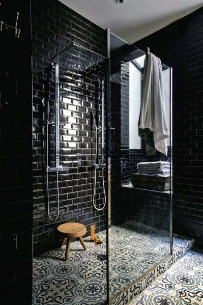 Black Bathroom Tile Ideas
 Top 60 Best Black Bathroom Ideas Dark Interior Designs