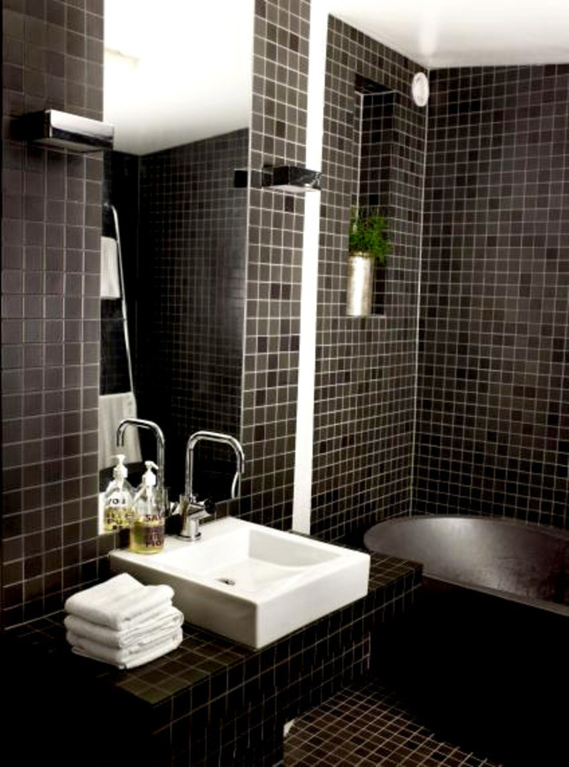Black Bathroom Tile Ideas
 30 beautiful pictures and ideas high end bathroom tile designs