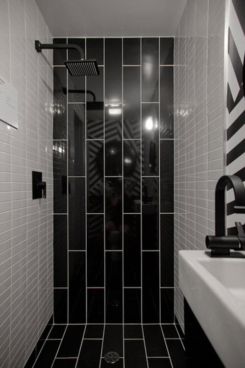 Black Bathroom Tile Ideas
 36 black and white shower tile ideas and pictures