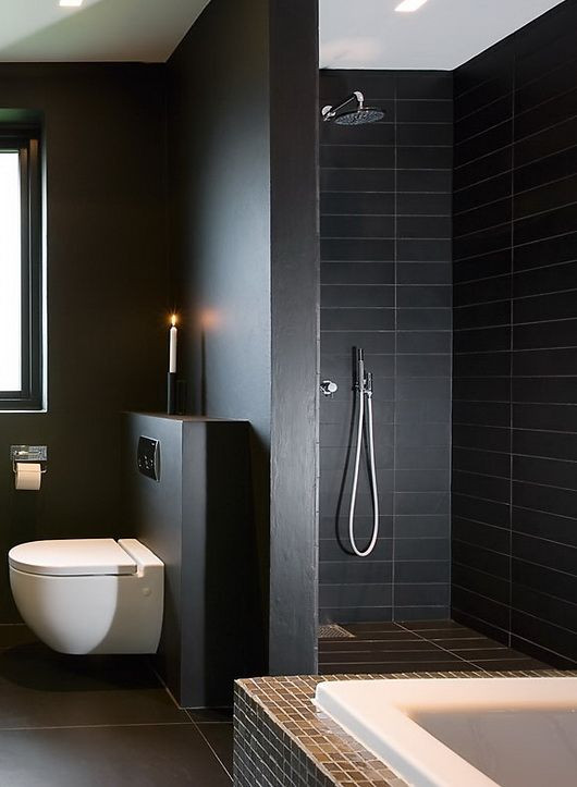 Black Bathroom Tile Ideas
 34 black bathroom tile ideas and pictures