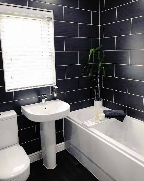 Black Bathroom Tile Ideas
 Top 60 Best Black Bathroom Ideas Dark Interior Designs