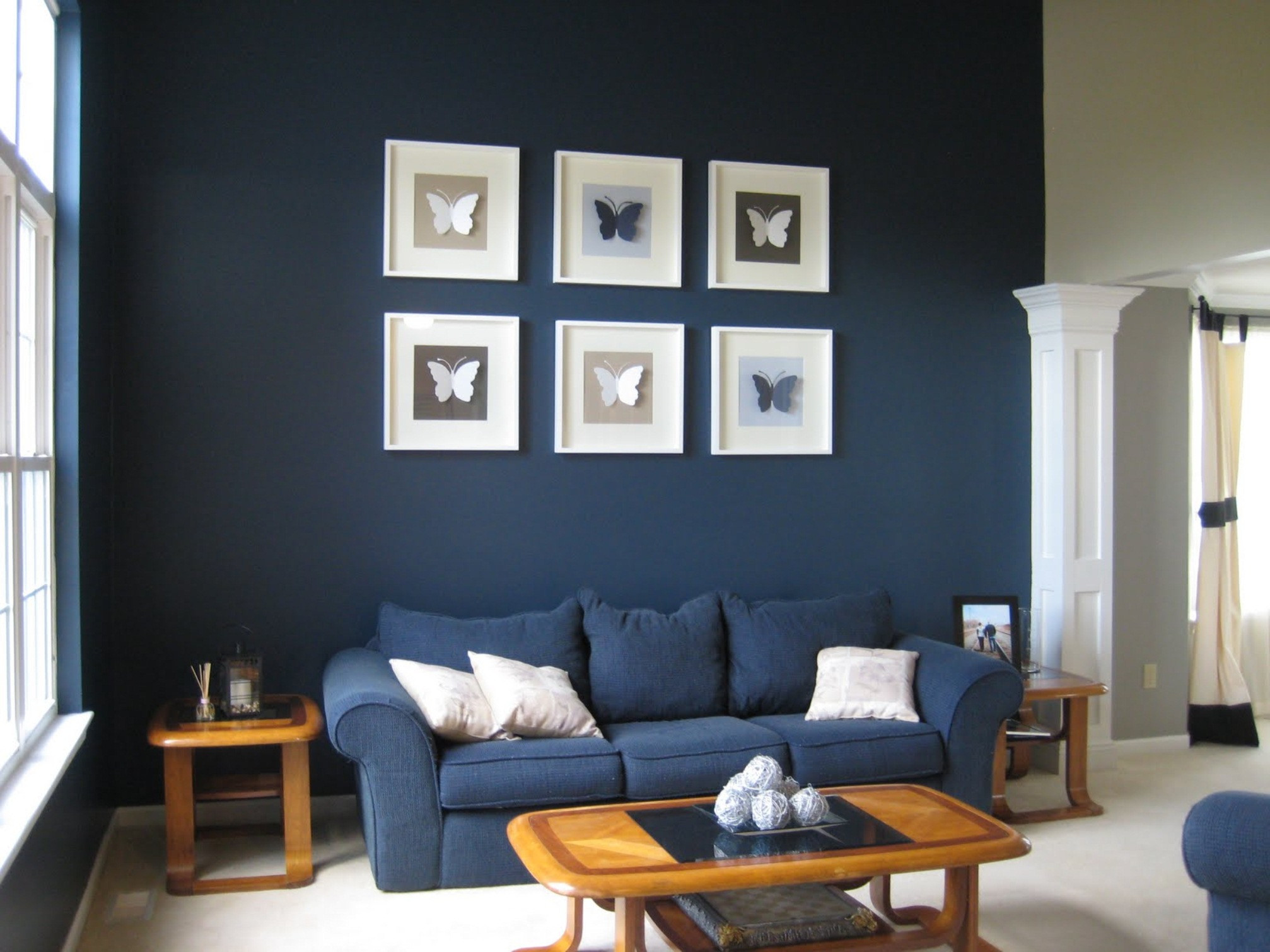 Blue Living Room Walls
 Room of the Week