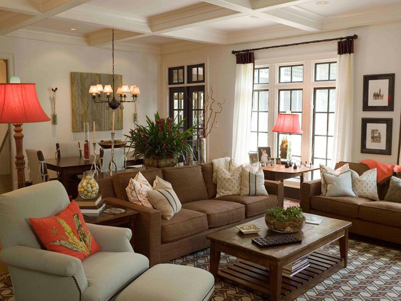 Brown Couches Living Room Ideas
 Lovely Living Room with Brown Couches