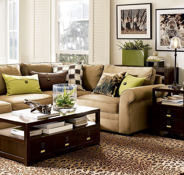 Brown Sectional Living Room Ideas
 28 Green And Brown Decoration Ideas
