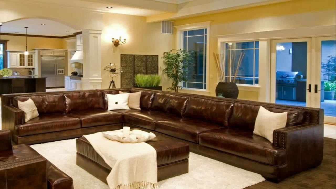 Brown Sectional Living Room Ideas
 Living Room Decorating Ideas With Brown Leather Sectional