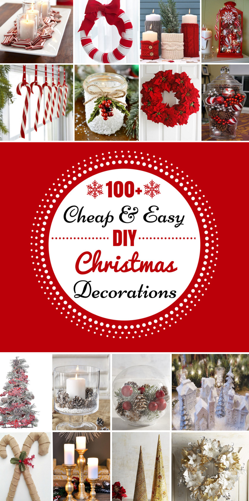 Cheap Christmas Decoration Ideas
 100 Cheap & Easy DIY Christmas Decorations Prudent Penny