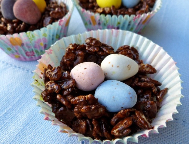 Chocolate Easter Egg Recipe
 Chocolate Rice Krispie Easter Egg Nests