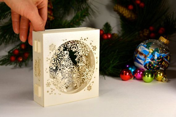Christmas Gifts 2020 For Her
 Paper kirigami Decor Art Christmas Cards Colibri Gift