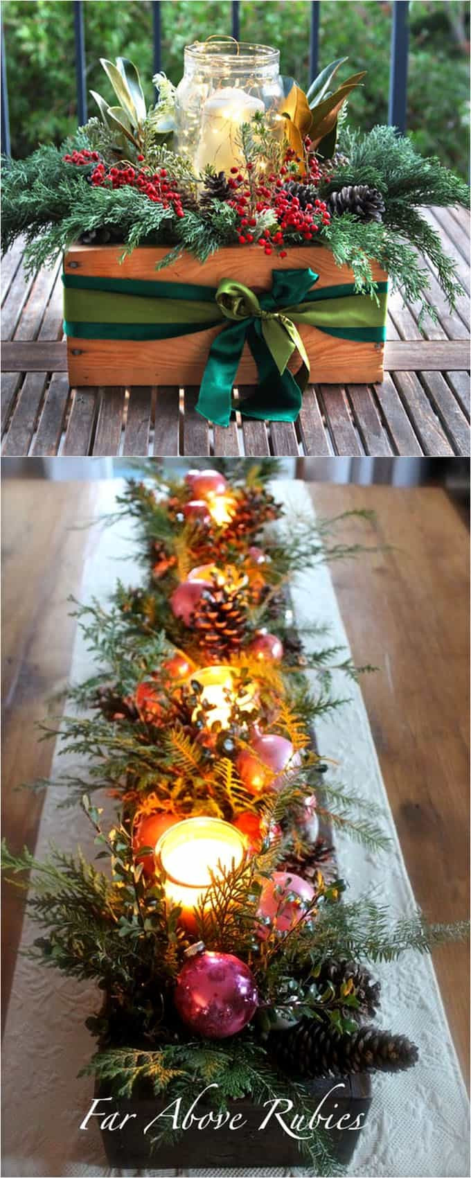 Christmas Table Centerpiece Ideas
 27 Gorgeous DIY Thanksgiving & Christmas Table Decorations