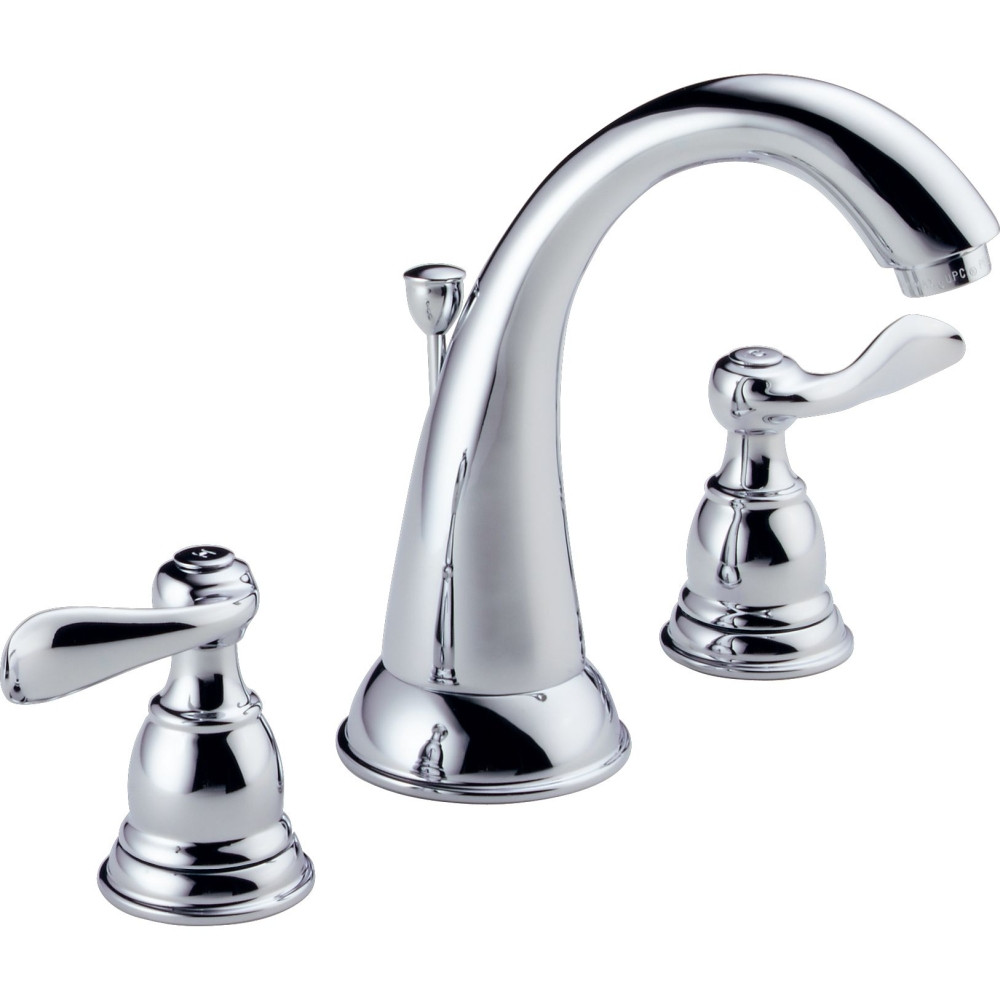 Chrome Bathroom Faucet
 Delta Faucet B3596LF Windemere Polished Chrome Two Handle