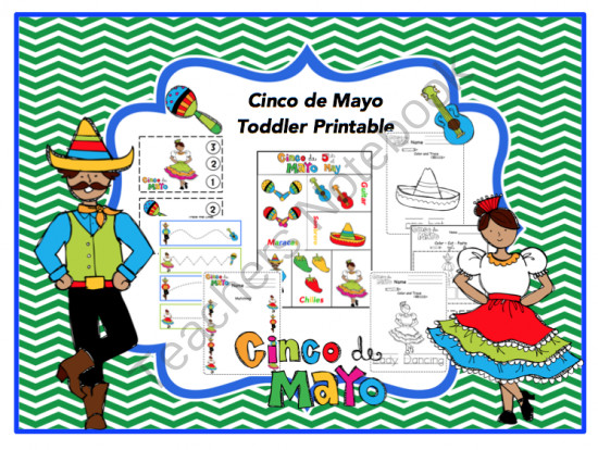 Cinco De Mayo Activities For Kindergarten
 Cinco de Mayo Toddler Printable Preschool Printables