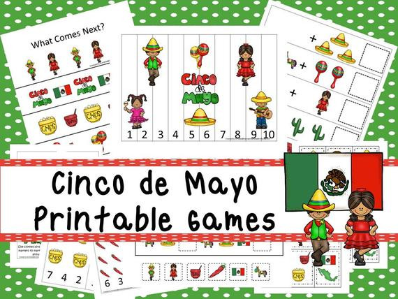 Cinco De Mayo Activities For Kindergarten
 30 Cinco de Mayo Games Curriculum Download by BooksandBubbles