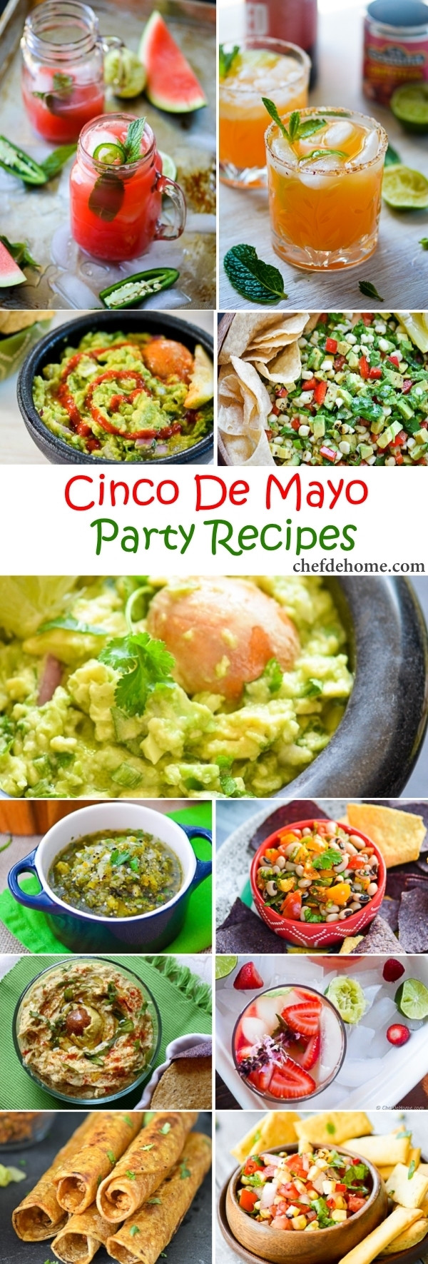 Cinco De Mayo Party Menu
 Easy Mexican Fiesta Cinco De Mayo Party Recipes Meals