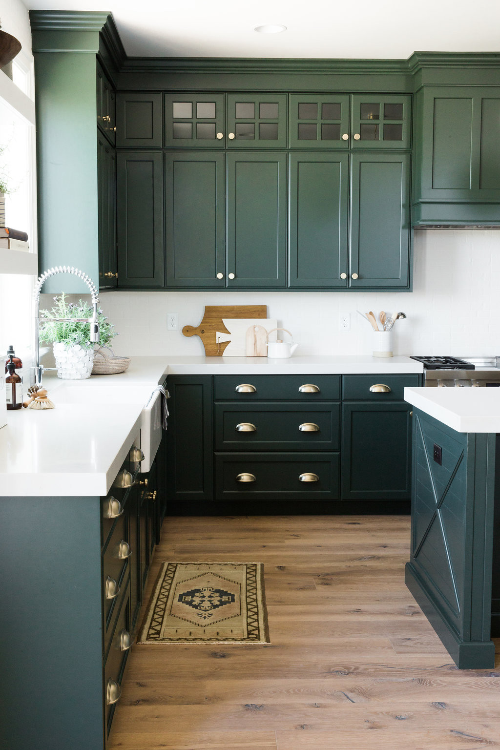 Colored Kitchen Cabinets
 Green Kitchen Cabinet Inspiration Bless er House
