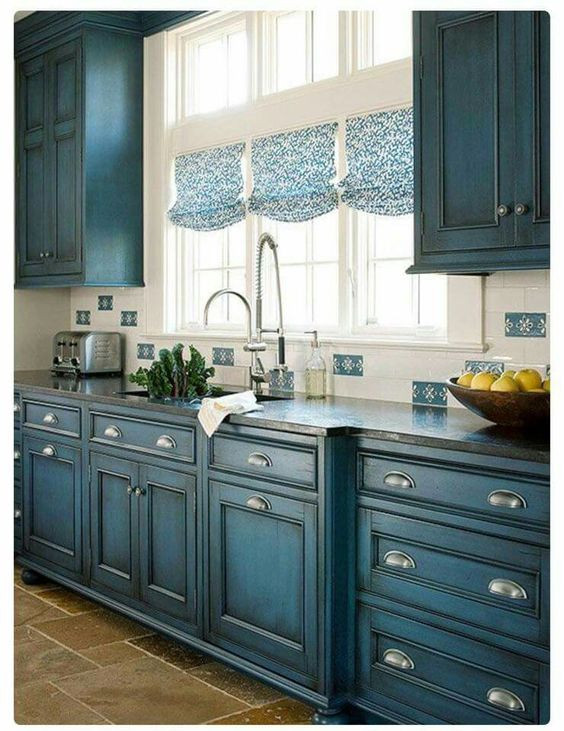 Colored Kitchen Cabinets
 23 Gorgeous Blue Kitchen Cabinet Ideas