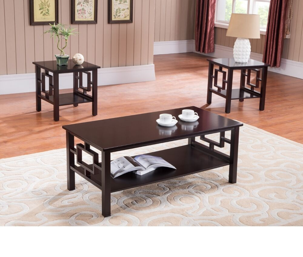 Contemporary Living Room Tables
 Coffee Table Set Living Room Furniture End Contemporary