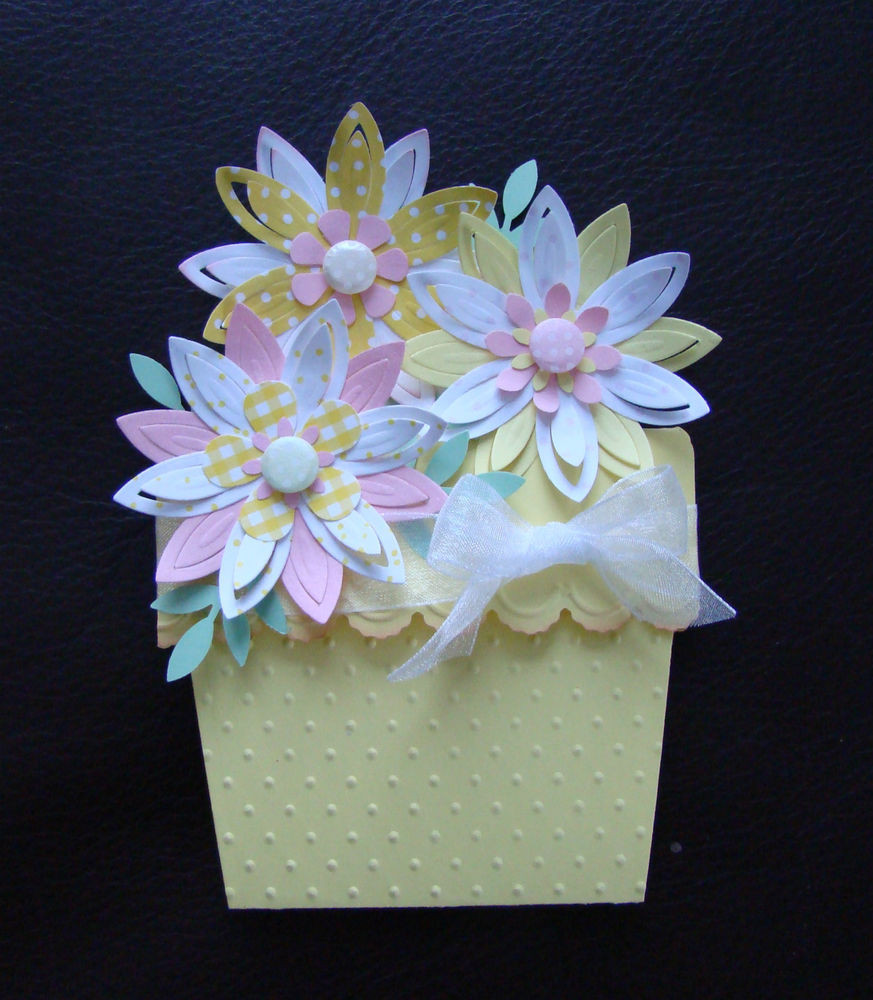 Crafts To Make For Mother's Day
 Stampin Up Handmade Flower Pot Card for Birthday Easter