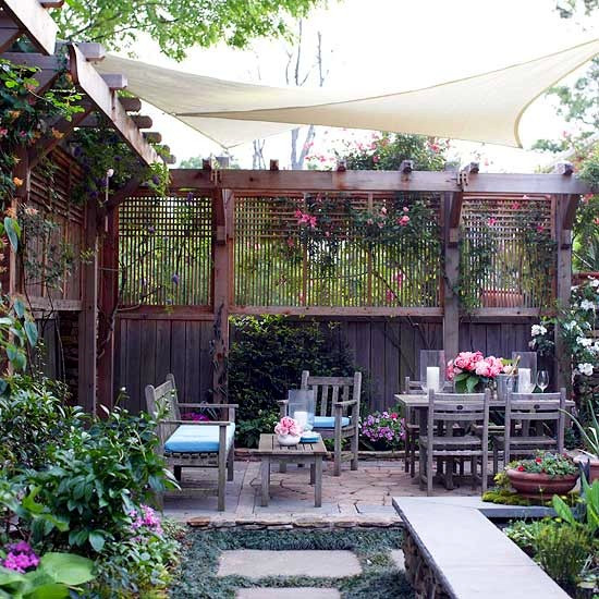 Create Privacy In Backyard
 Screening for garden – They shield with flowers and plants