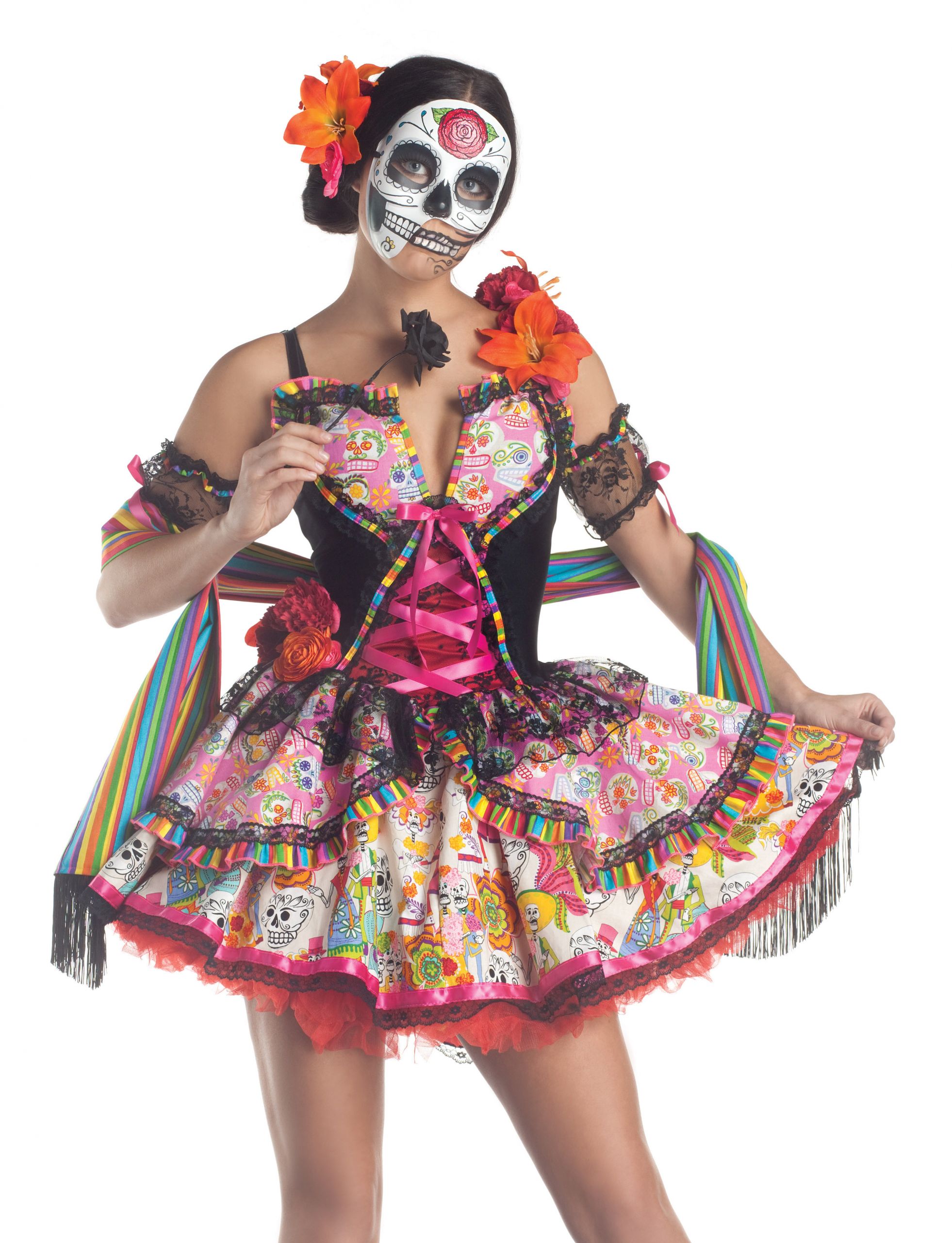 Day Of The Dead Halloween Costume Ideas
 y Day The Dead Skeleton Adult Halloween Costume