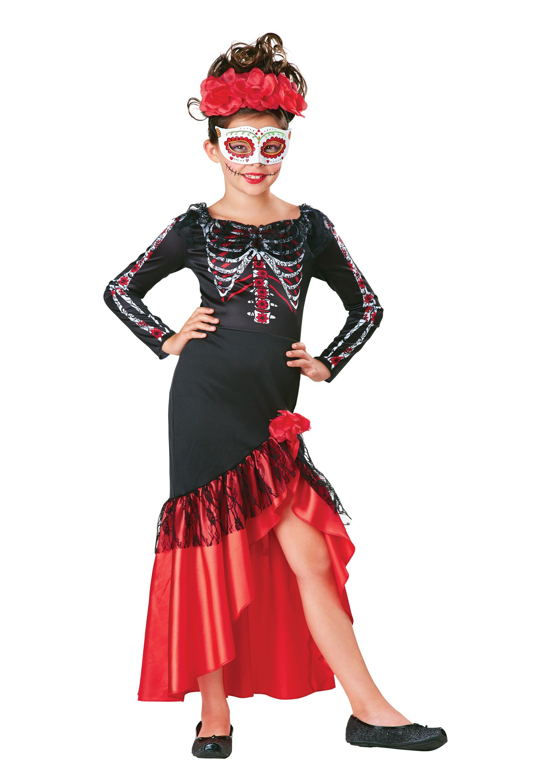 Day Of The Dead Halloween Costume Ideas
 Child s Day of the Dead Senorita Costume