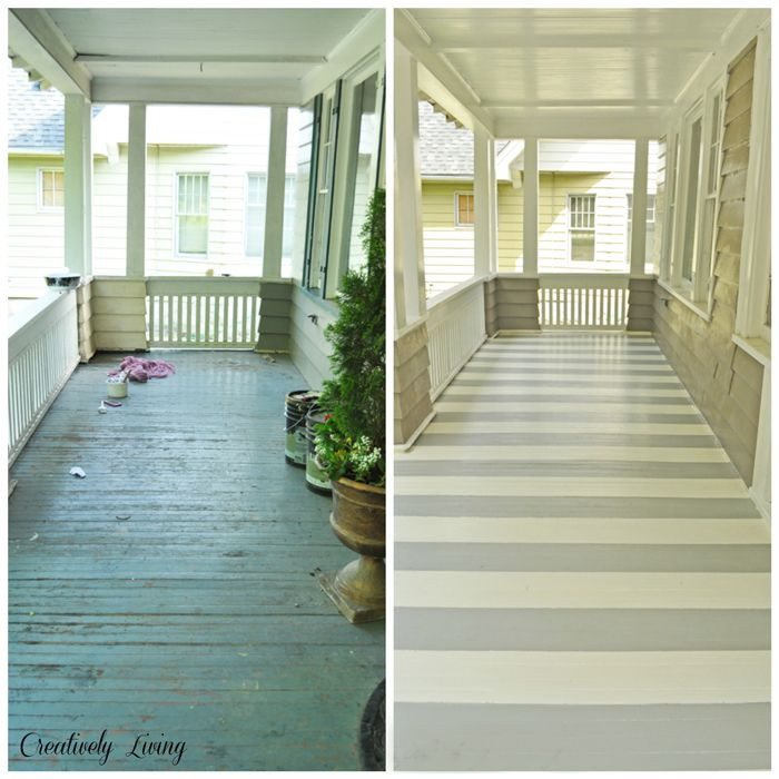 Deck Floor Paint
 Painting Stripes on Your Porch Porch