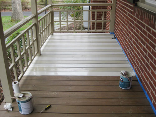 Deck Floor Paint
 How To Paint A Wood Deck Front Porch We Did Subtle