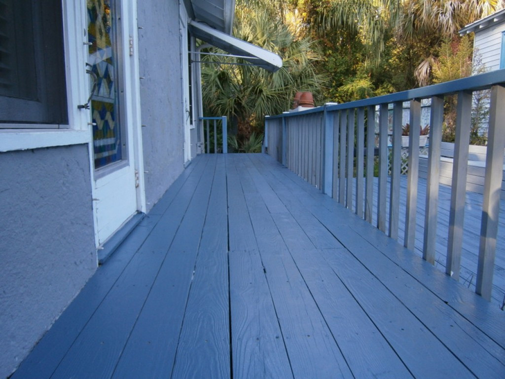 Deck Floor Paint
 How to Refinish and Paint an Old Wooden Porch and Deck