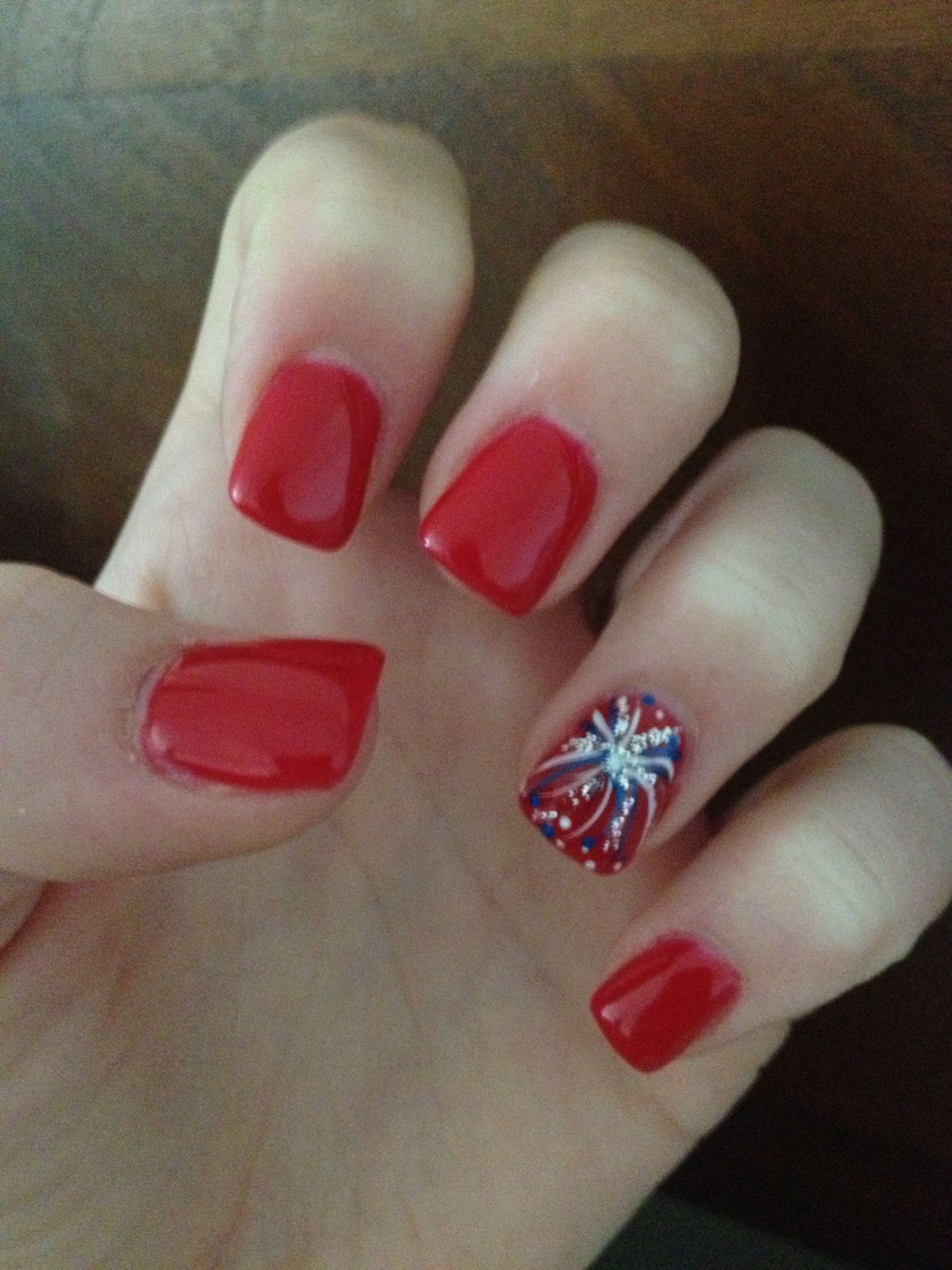 Diy 4th Of July Nails
 Fourth of July nails •pretty pretty pls•