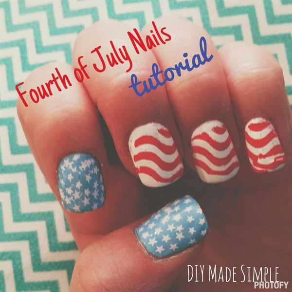 Diy 4th Of July Nails
 DIY Fourth of July Nails