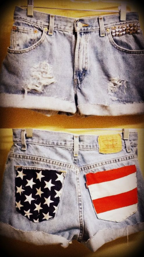 Diy 4th Of July Shorts
 Wanna try and make these american flag shorts 4th of july