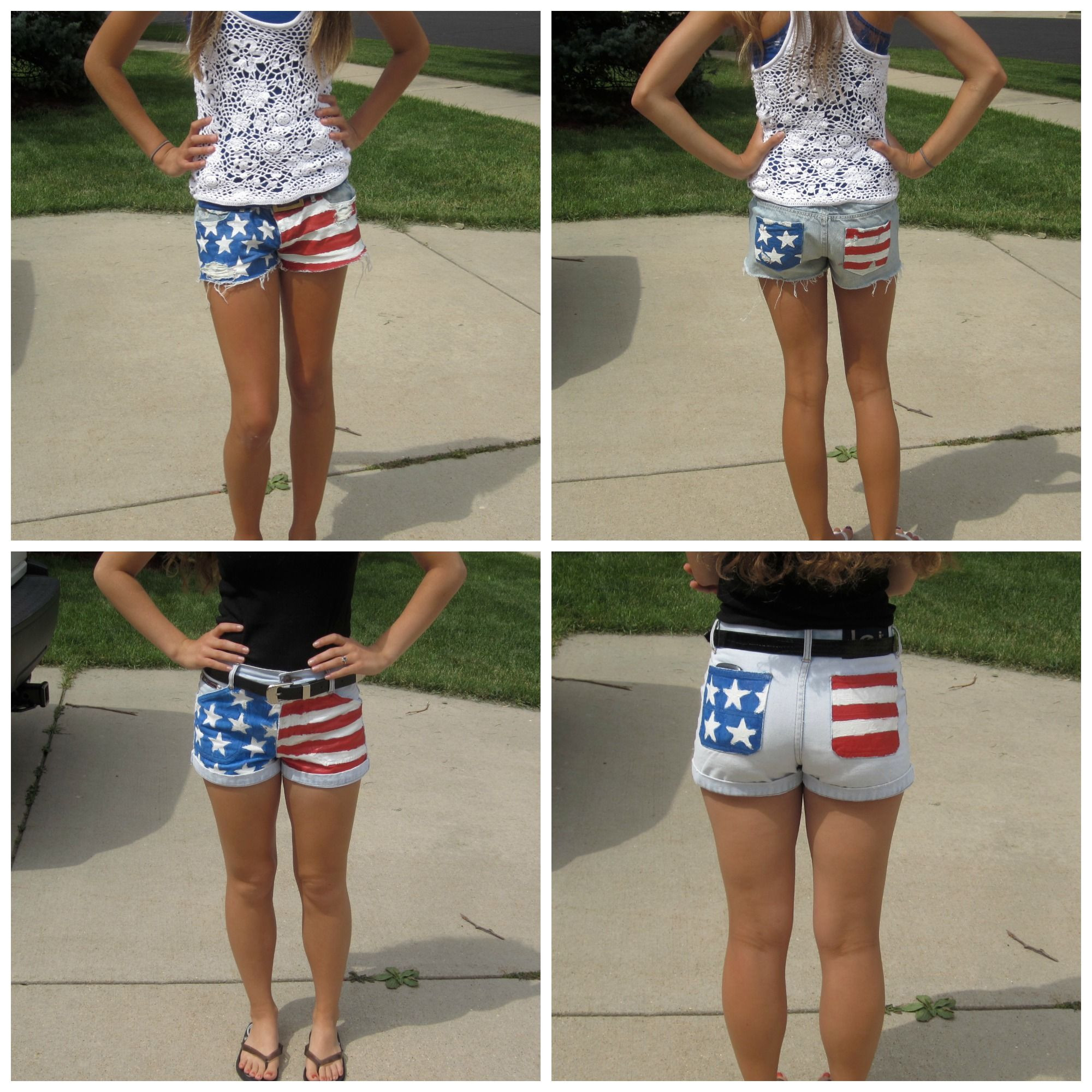 Diy 4th Of July Shorts
 DIY American Flag shorts Happy 4th of July