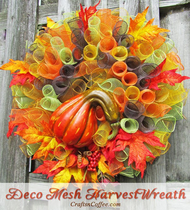 Diy Fall Deco Mesh Wreaths
 12 Easy DIY Deco Mesh Wreaths For Fall Shelterness