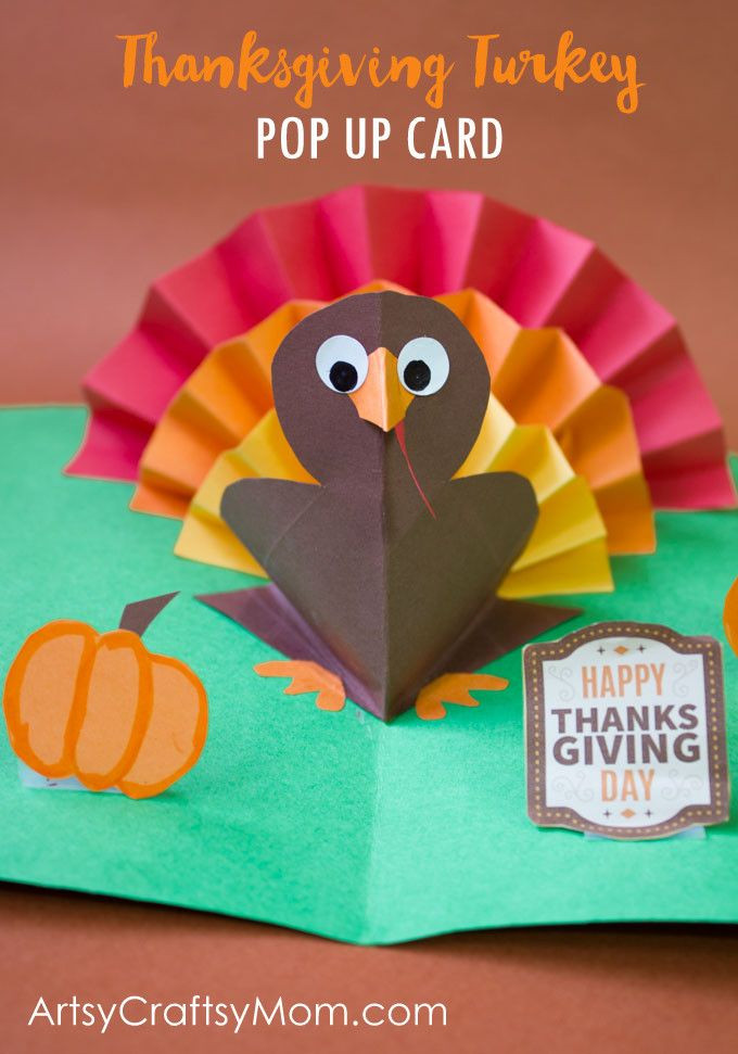 Diy Thanksgiving Card
 DIY Thanksgiving Turkey Pop Up Card