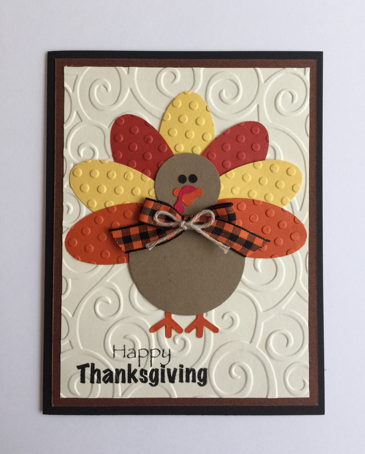 Diy Thanksgiving Card
 Handmade Turkey Thanksgiving Card