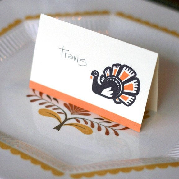 Diy Thanksgiving Card
 DIY thanksgiving place cards printable PDF