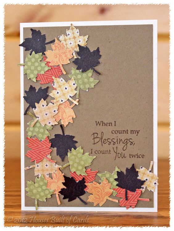 Diy Thanksgiving Card
 35 Creative and Easy DIY Thanksgiving Greeting Cards