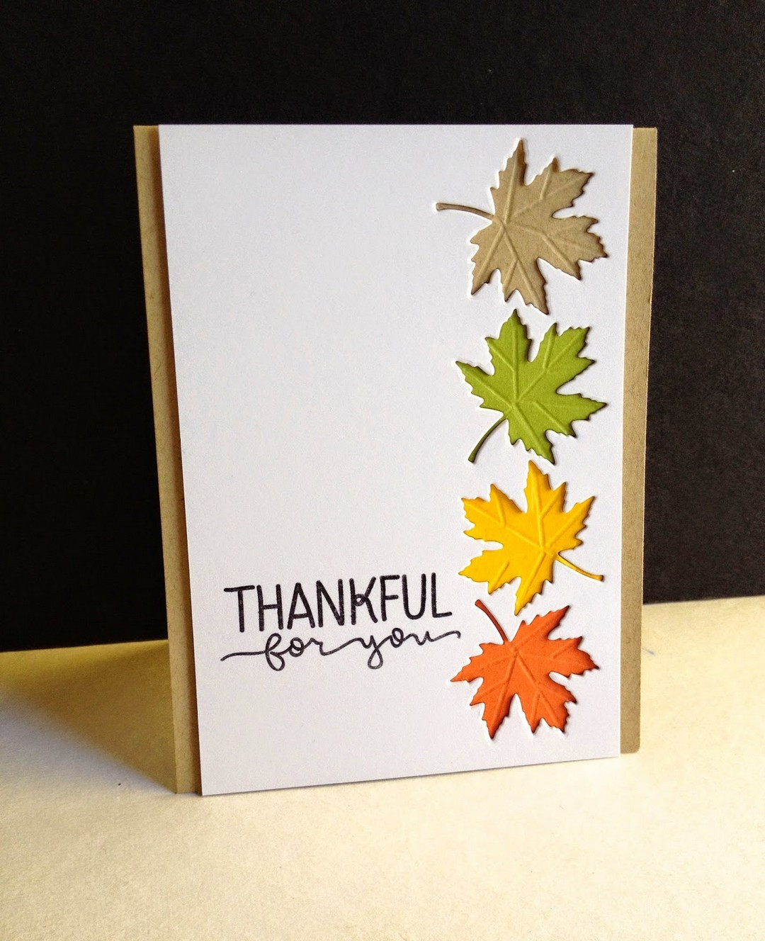 Diy Thanksgiving Card
 Sweet And Simple DIY Thanksgiving Cards Design 7