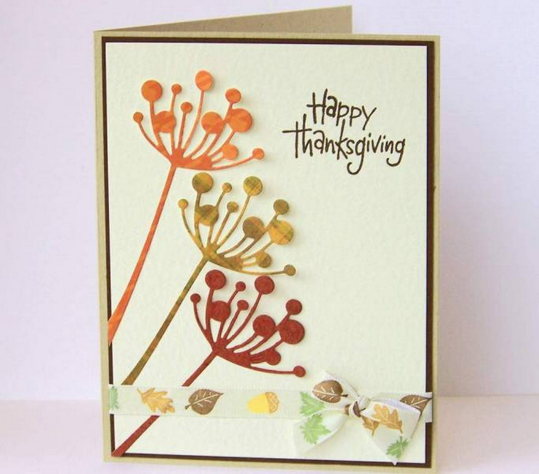 Diy Thanksgiving Card
 Sweet And Simple DIY Thanksgiving Cards Design 25
