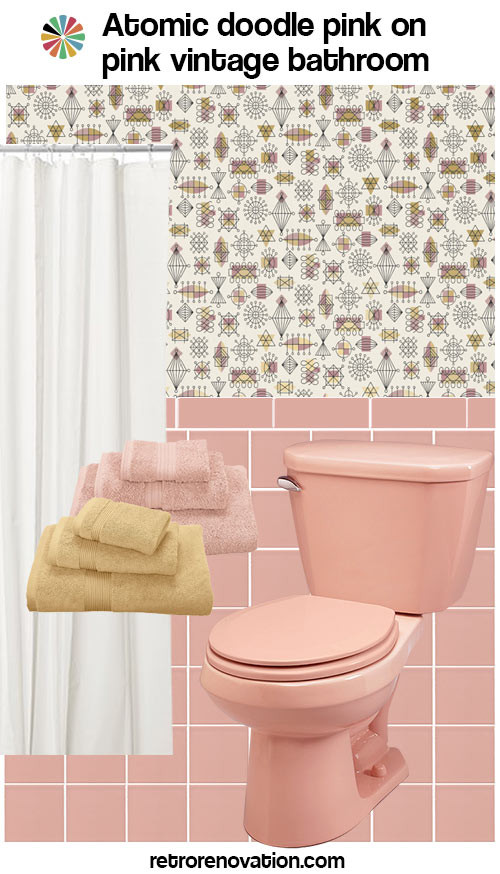 Downplay A Pink Tile Bathroom
 13 ideas to decorate an all pink tile bathroom Retro