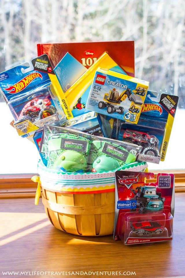 Easter Basket Ideas For 10 Year Old Boy
 My 3 Year Old Boy s Easter Basket with no candy