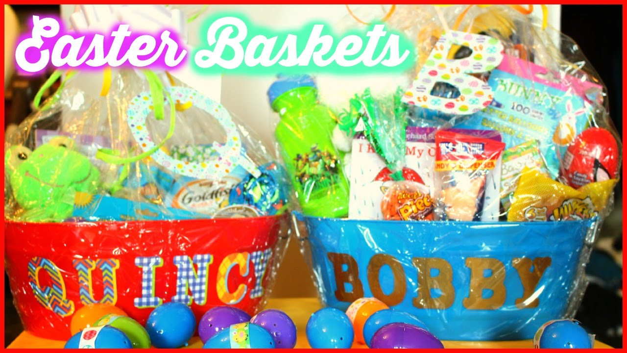 Easter Basket Ideas For 10 Year Old Boy
 WHAT S IN THE BOYS EASTER BASKETS DOLLAR TREE BASKET