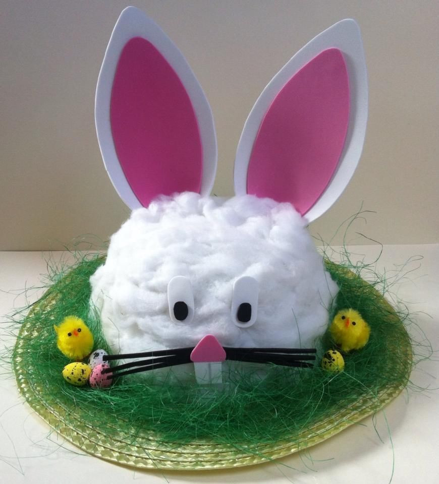 Easter Hat Ideas
 Handmade Bunny Rabbit Easter Bonnet Hat