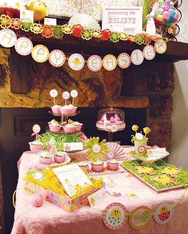Easter Themed Birthday Party
 Darling "Little Chick" Easter Party Theme Hostess with