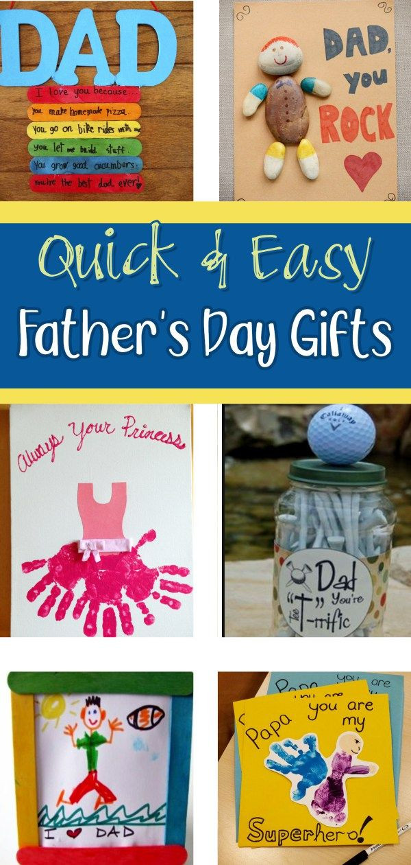 Easy Homemade Fathers Day Gifts
 DIY Father s Day Gifts from Kids Quick & Easy Gifts for