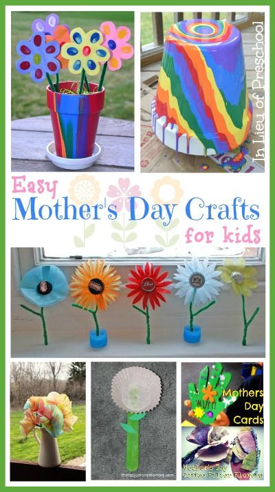 Easy Mother's Day Crafts For Preschoolers
 109 best images about Mother s Day on Pinterest