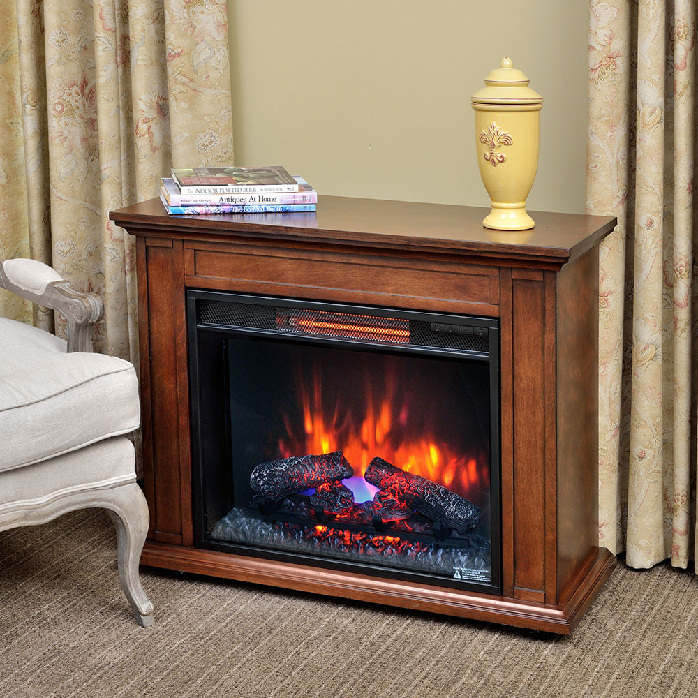 Electric Fireplace Heaters
 Carlisle Infrared Electric Fireplace Heater in Mahogany