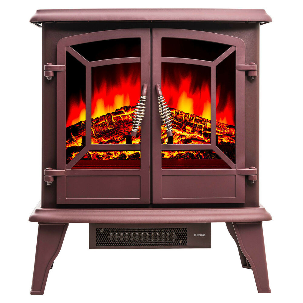Electric Fireplace Heaters
 20" Red Color 1500W Adjustable Freestanding Electric